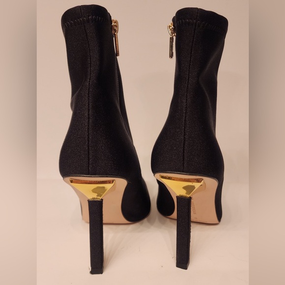 Good American Ankle Shine Neoprene Black Size 9 & 8 & 8.5 - Picture 3 of 11